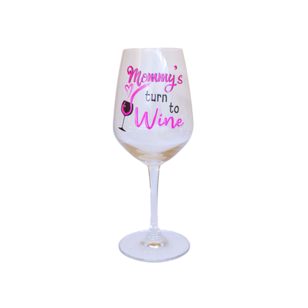 Wine Glass 455ml Mommy’s Turn To Wine