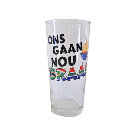 Long Glass 430ml Nou Gaan Ons Braai
