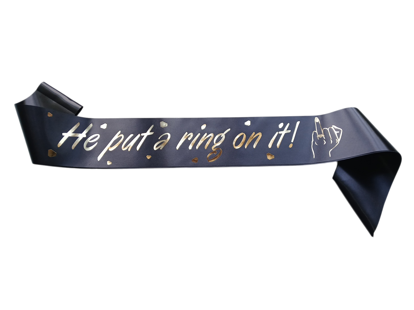 He Put A Ring On It Rose Gold Foil