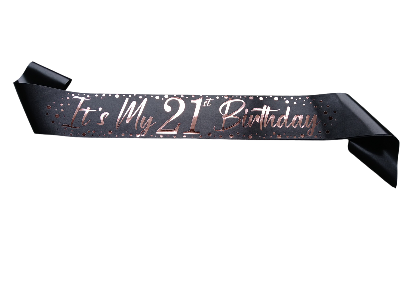 21st Sparkle Rose Gold Foil