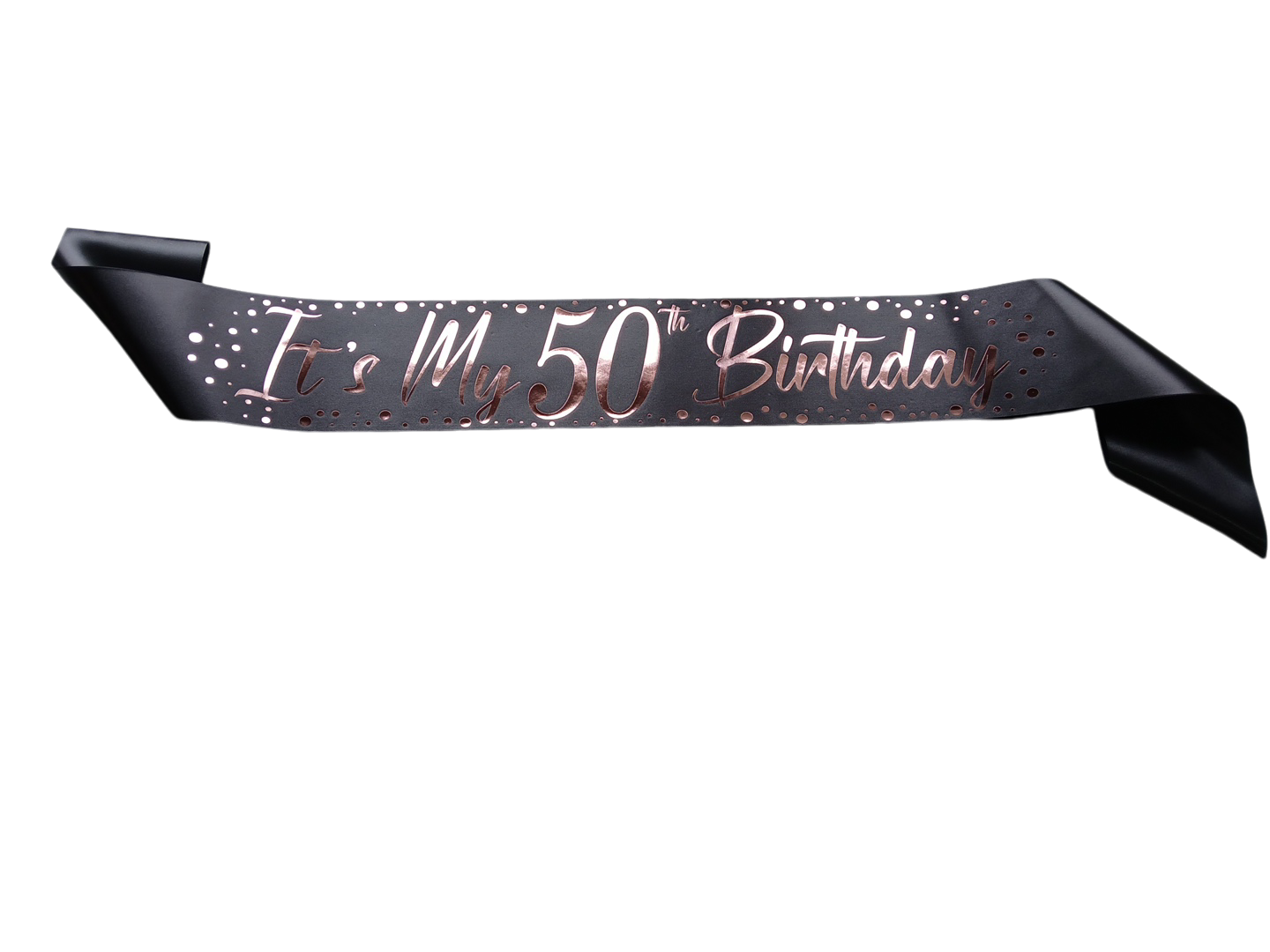 50th Sparkle Rose Gold Foil