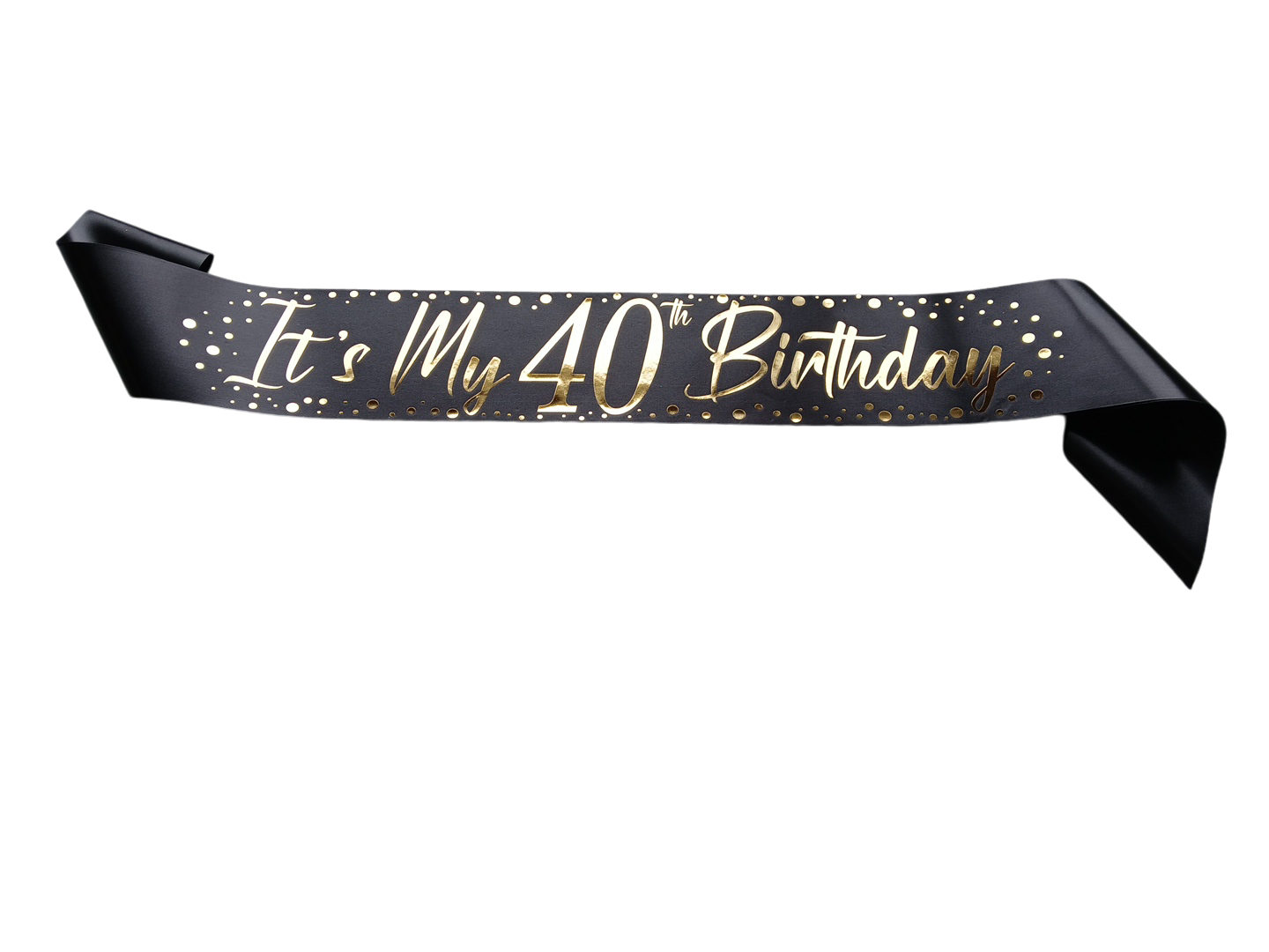 40th Sparkle Gold Foil