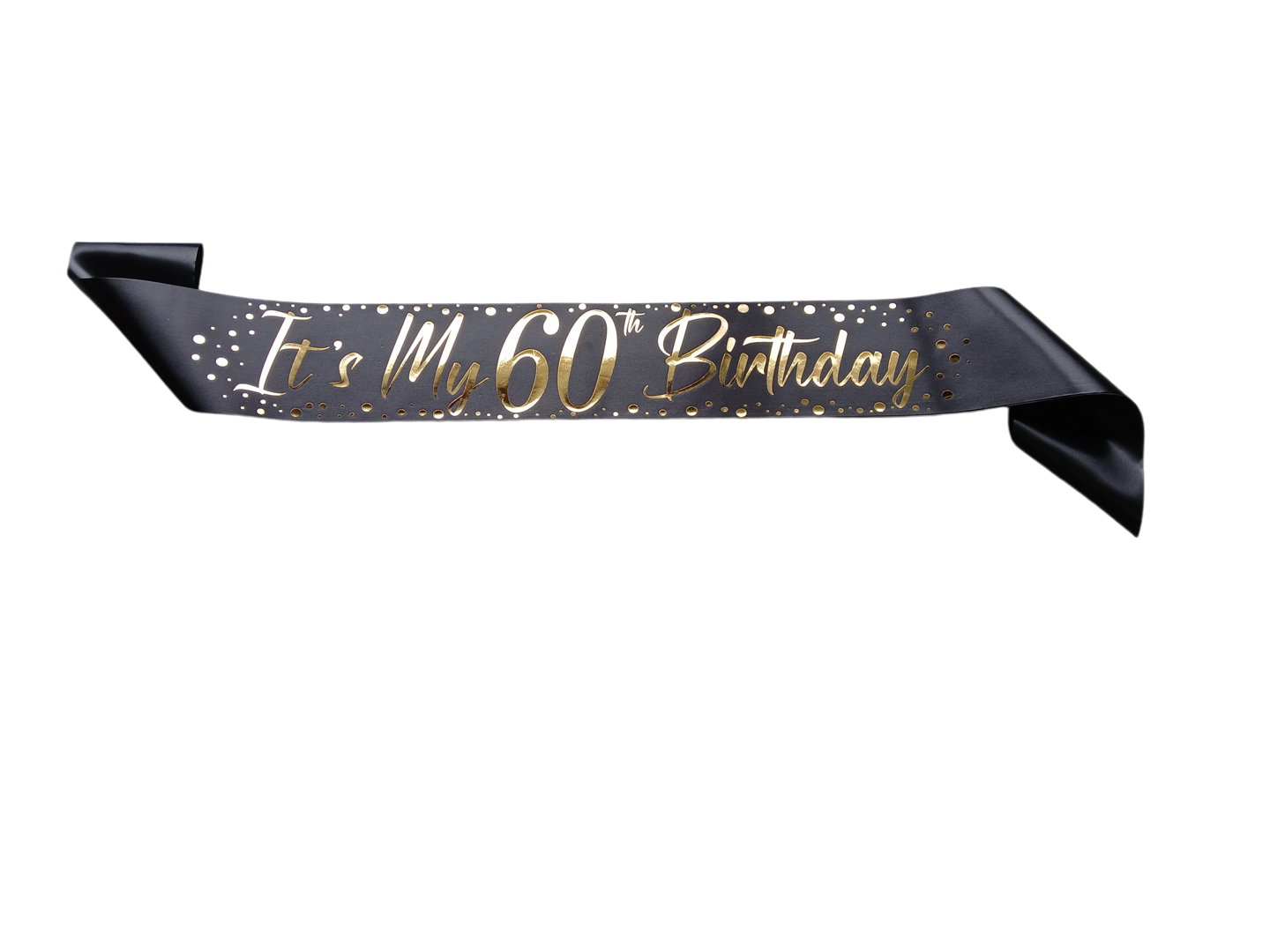 60th Sparkle Gold Foil