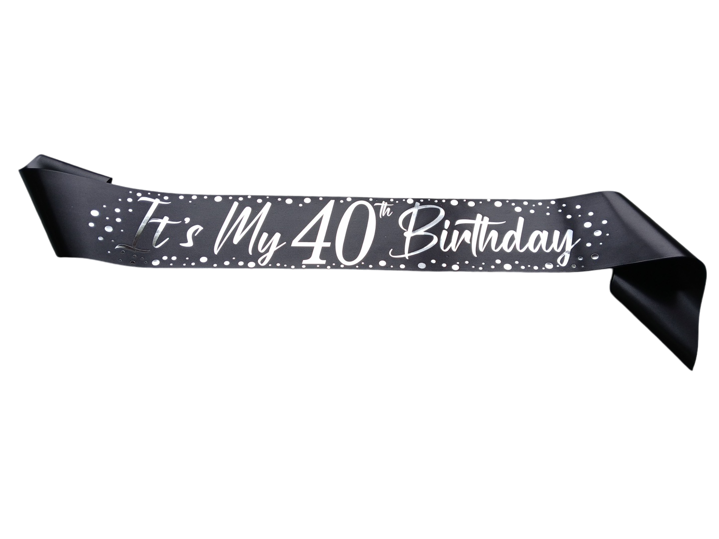 40th Sparkle Silver Foil