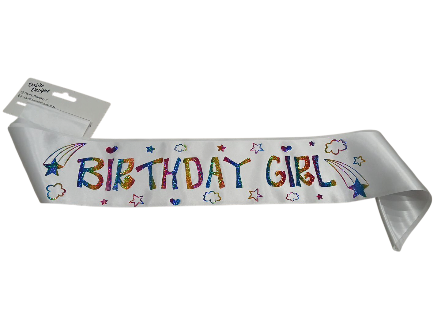 Girls Birthday Girl Holographic Rainbow