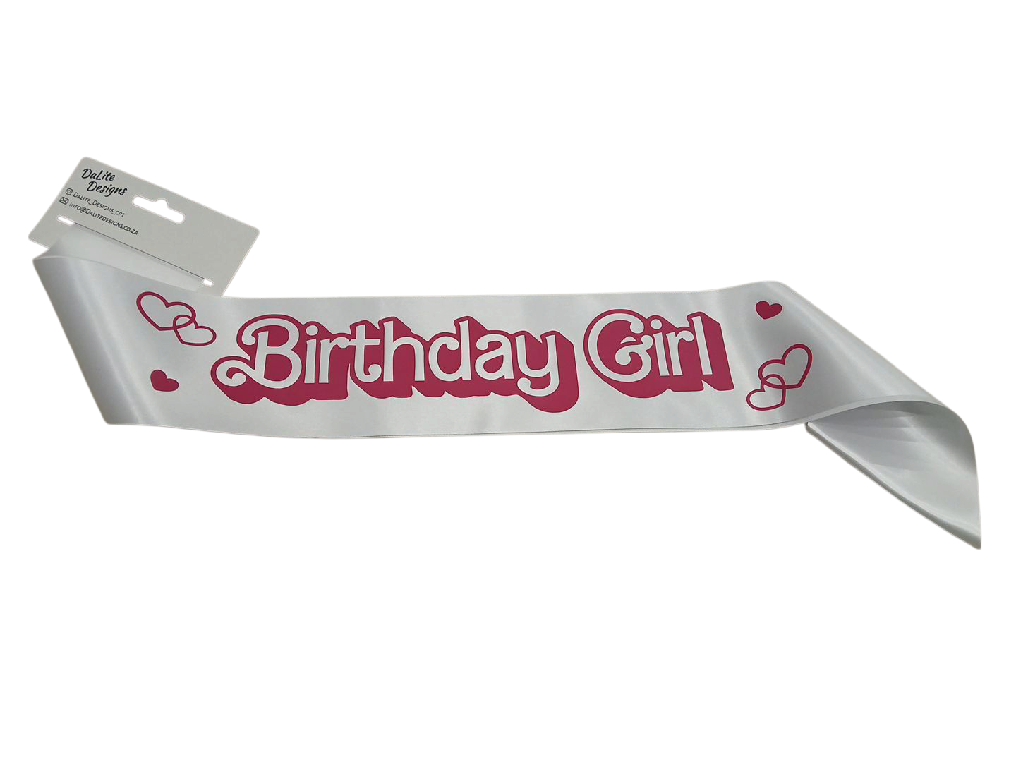 Girls Birthday Girl Hearts White