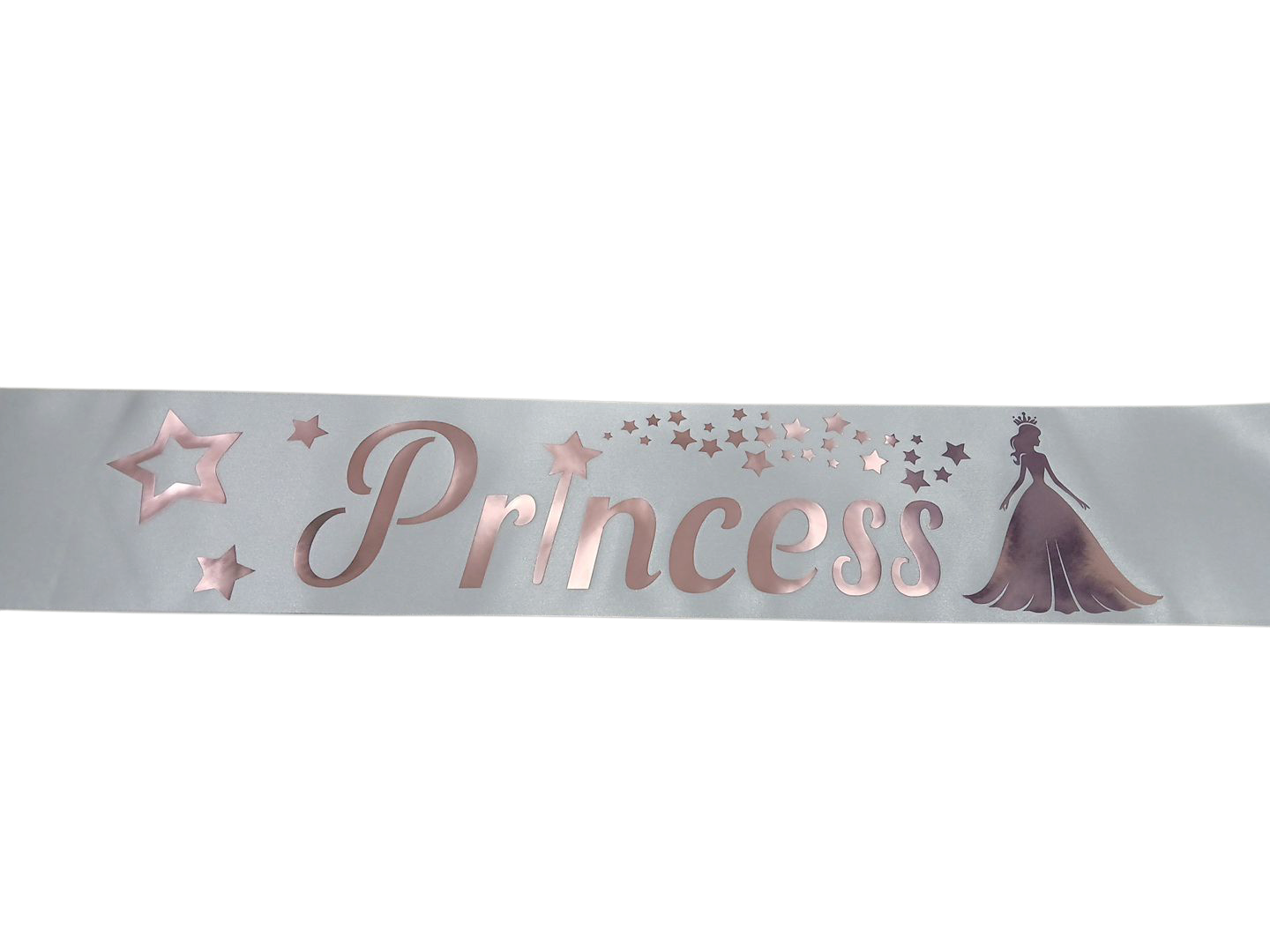 Girls Princess Silver Foil