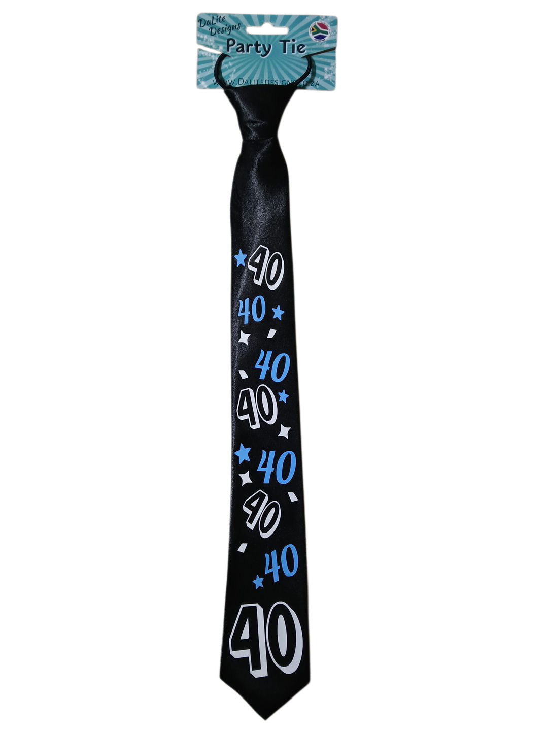 40th Birthday White & Blue